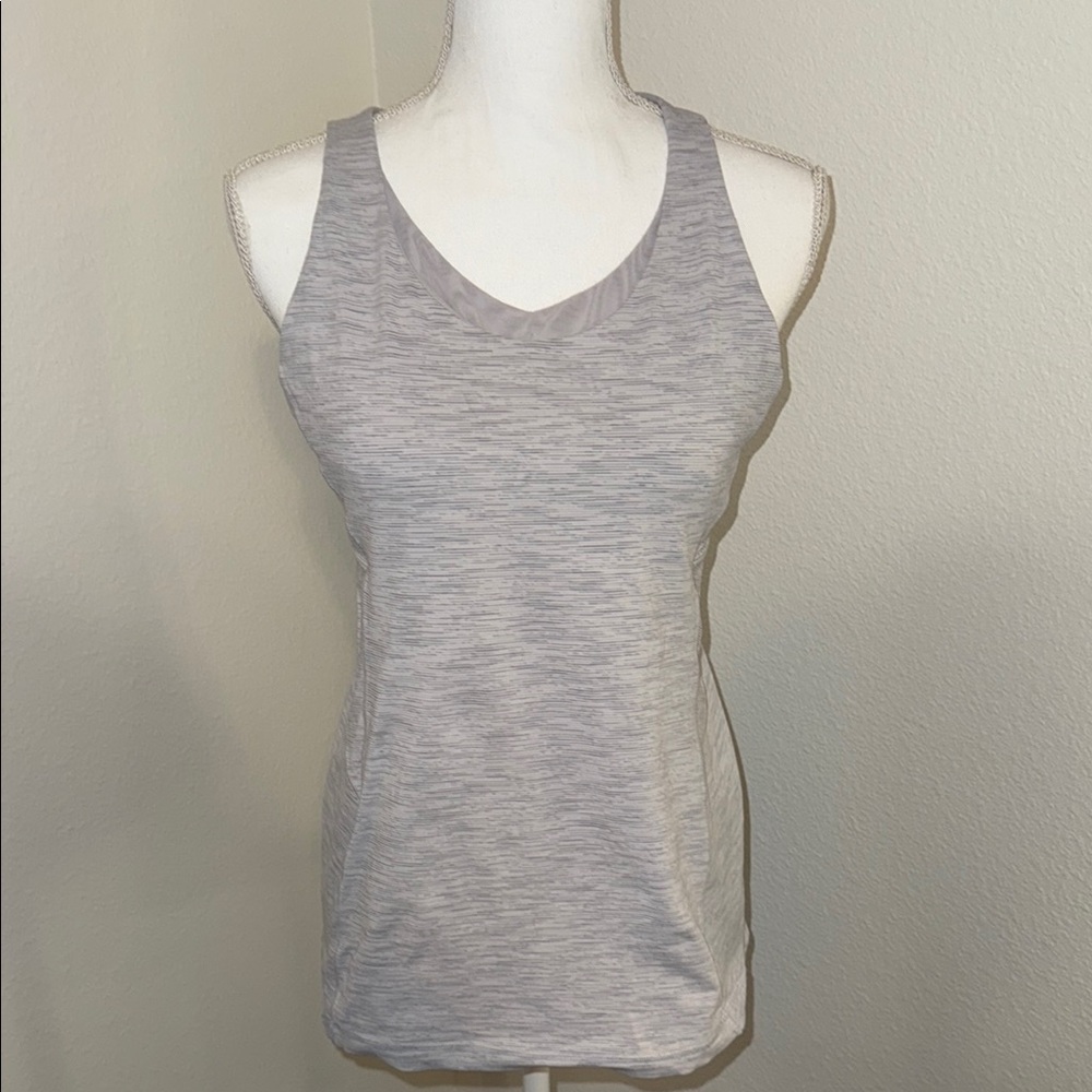 Lululemon Athletica Gray Fitted Sleeveless Tank Top